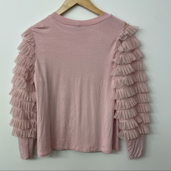 Chenault, Pink, Long Sleeve, Tulle Sleeves, Size Medium - Picture 2 of 6